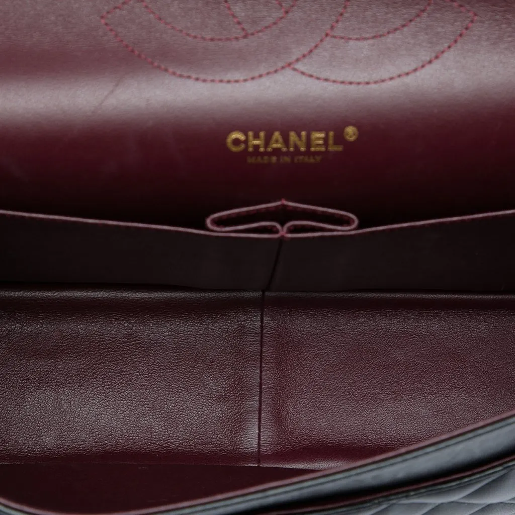 Chanel Jumbo Classic Lambskin Double Flap Black Leather Very good - Model View