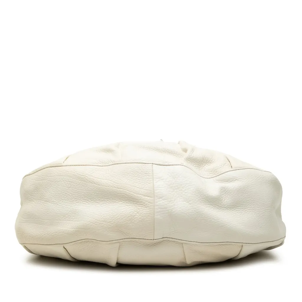 Gucci Calfskin Icon Bit Satchel White Leather Very good - Inside View