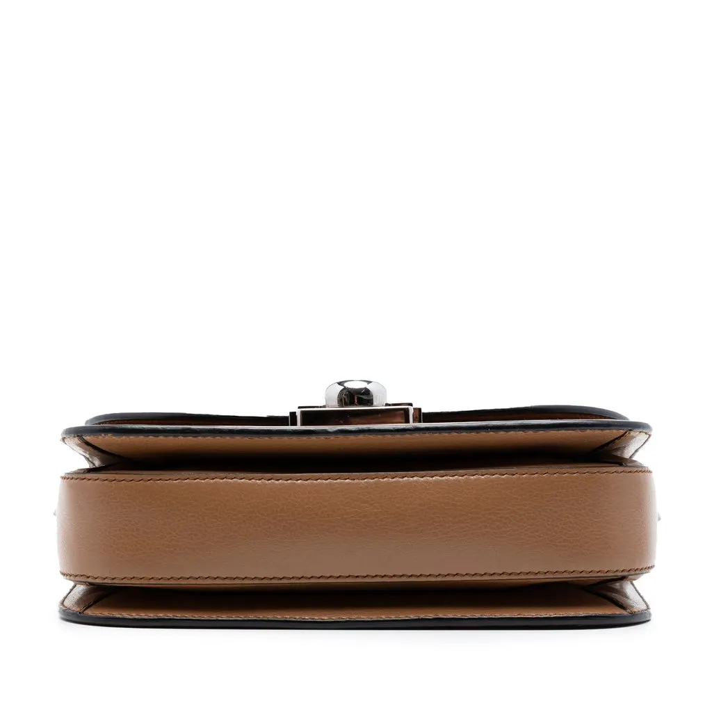Prada Glace Calf Arcade Crossbody Brown Leather Very good - Inside View