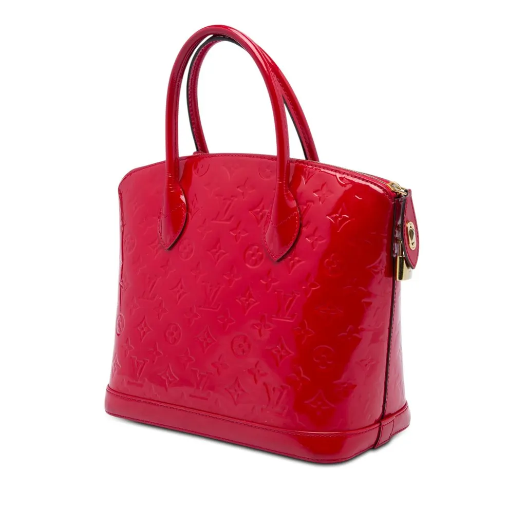 Louis Vuitton Monogram Vernis Lockit PM Red Leather Very good - Back View