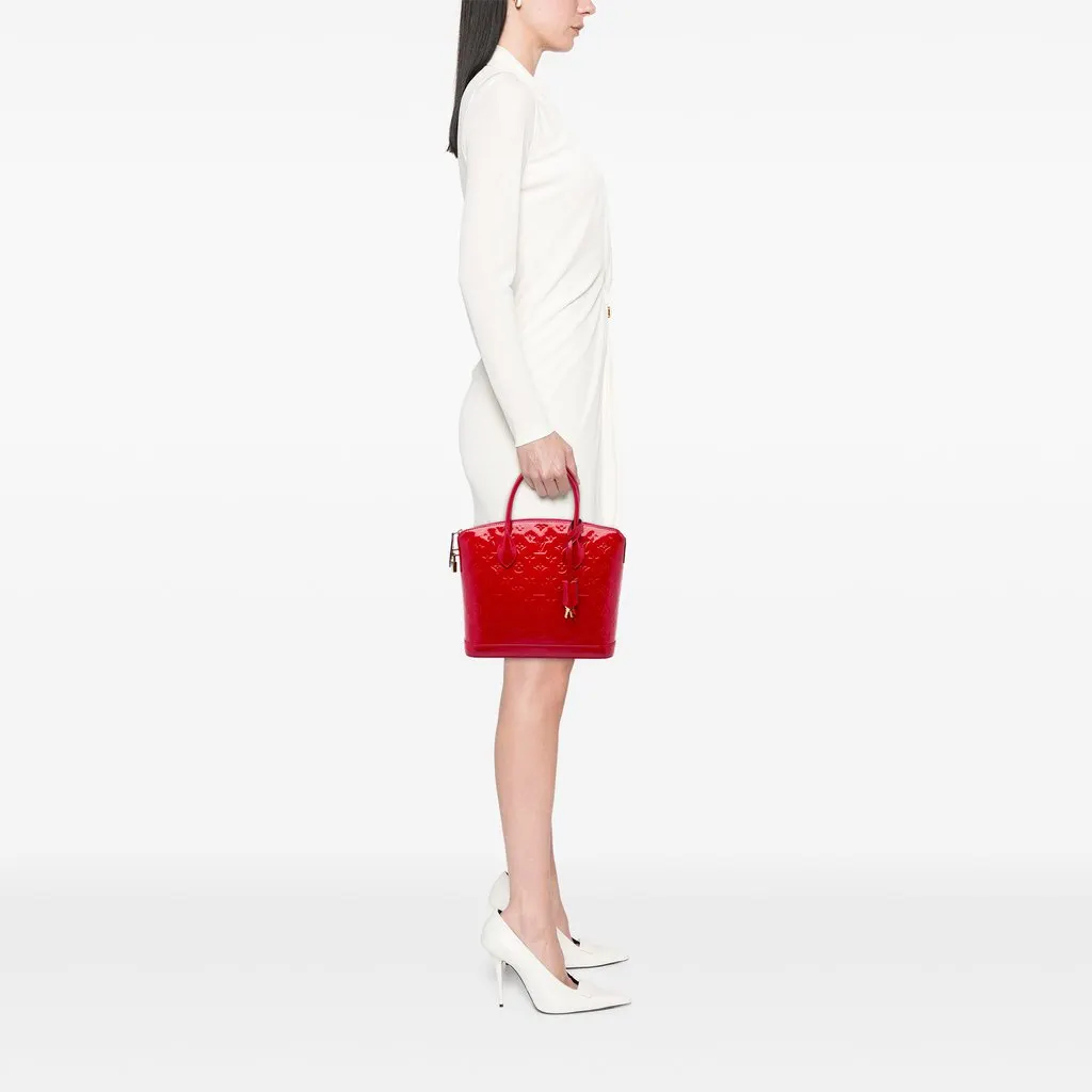 Louis Vuitton Monogram Vernis Lockit PM Red Leather Very good - Box View