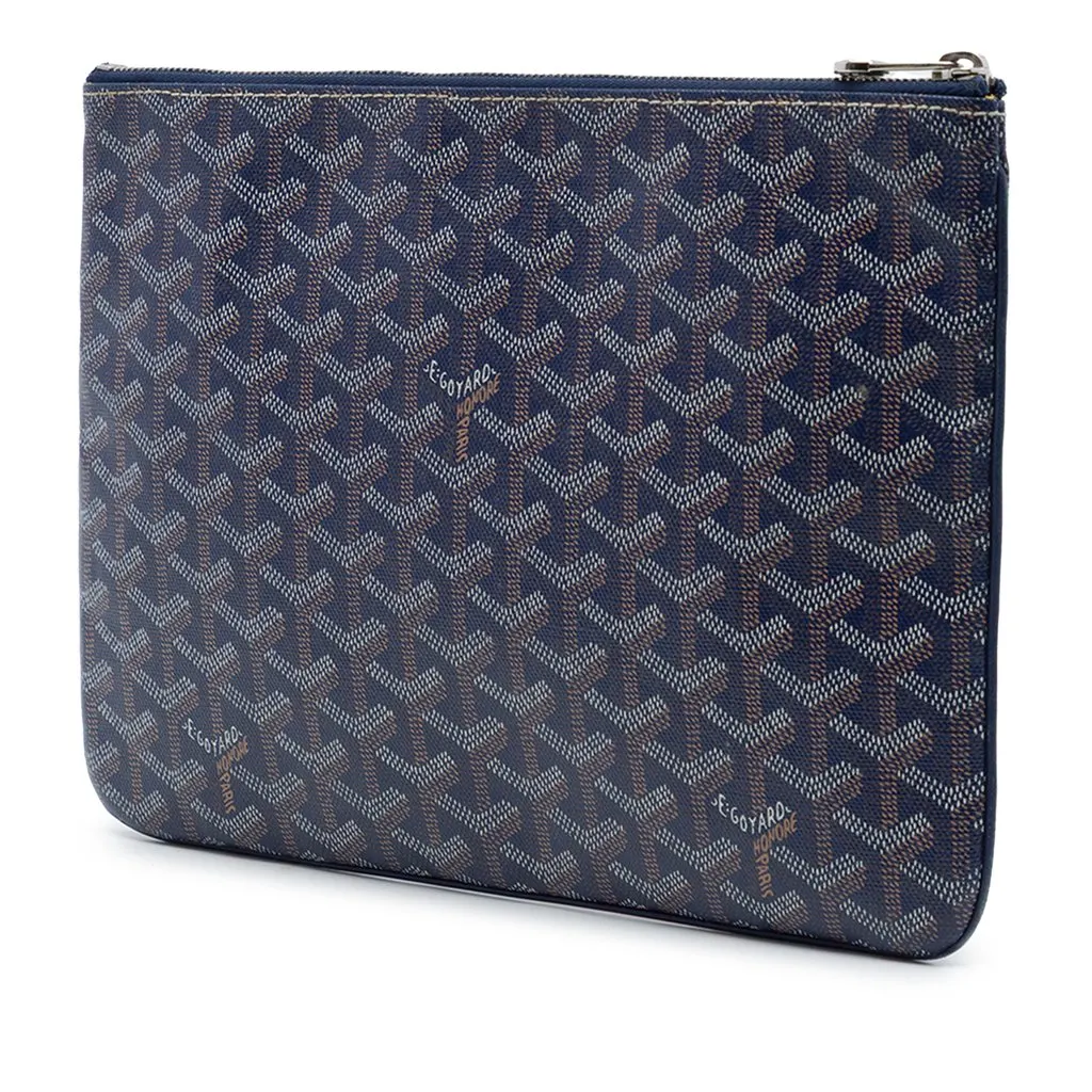 Goyard Goyardine Senat MM Blue Very good - Back View