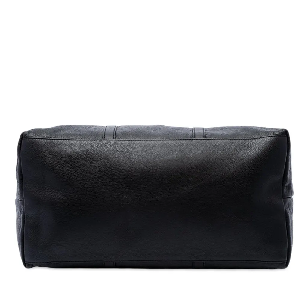 Gucci Guccissima Weekender Black Leather Very good - Inside View