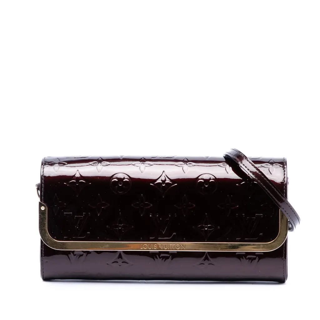 Louis Vuitton Monogram Vernis Rossmore MM Purple Leather Very good - Front View