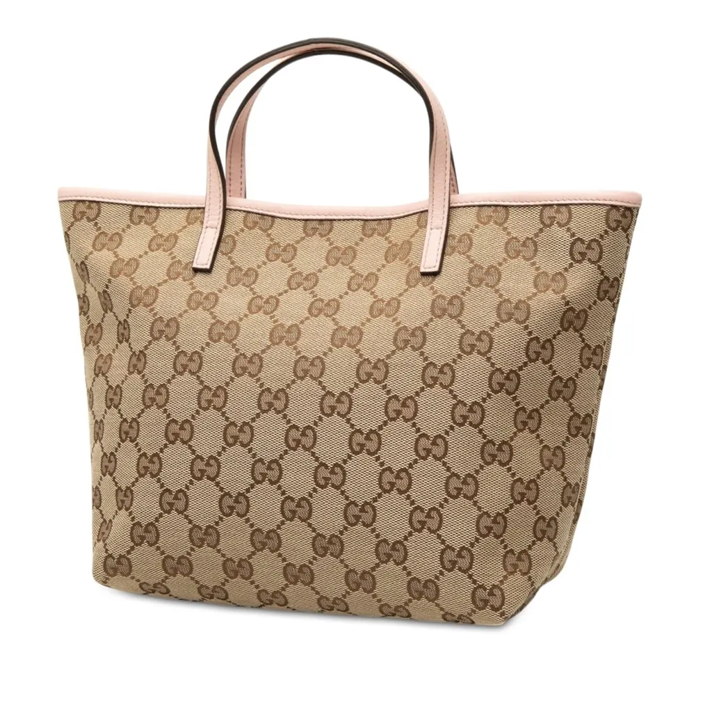 Gucci GG Canvas Zoo Handbag Beige Very good - Back View
