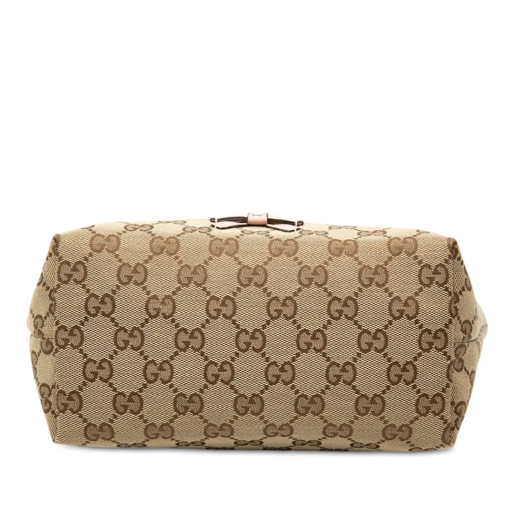 Gucci GG Canvas Zoo Handbag Beige Very good - Inside View