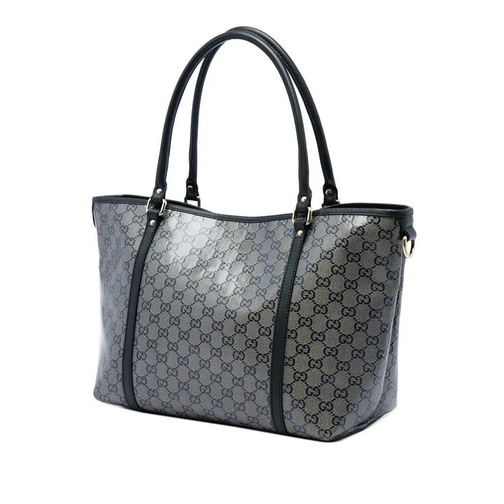 Gucci Medium GG Crystal Joy Tote MultiColor Canvas Very good - Back View