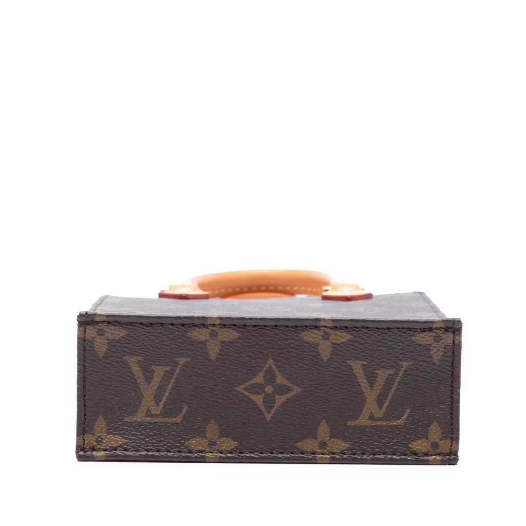 Louis Vuitton Monogram Petit Sac Plat Brown Canvas Very good - Inside View