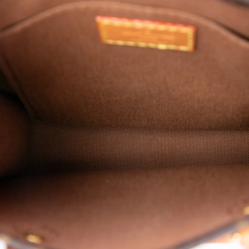 Louis Vuitton Monogram Petit Sac Plat Brown Canvas Very good - Model View