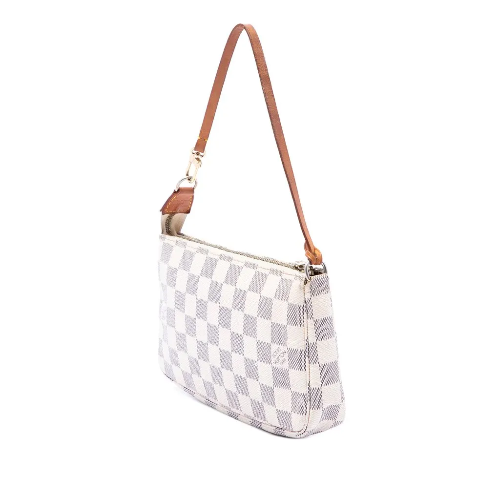 Louis Vuitton Damier Azur Pochette Accessoires White Very good - Back View