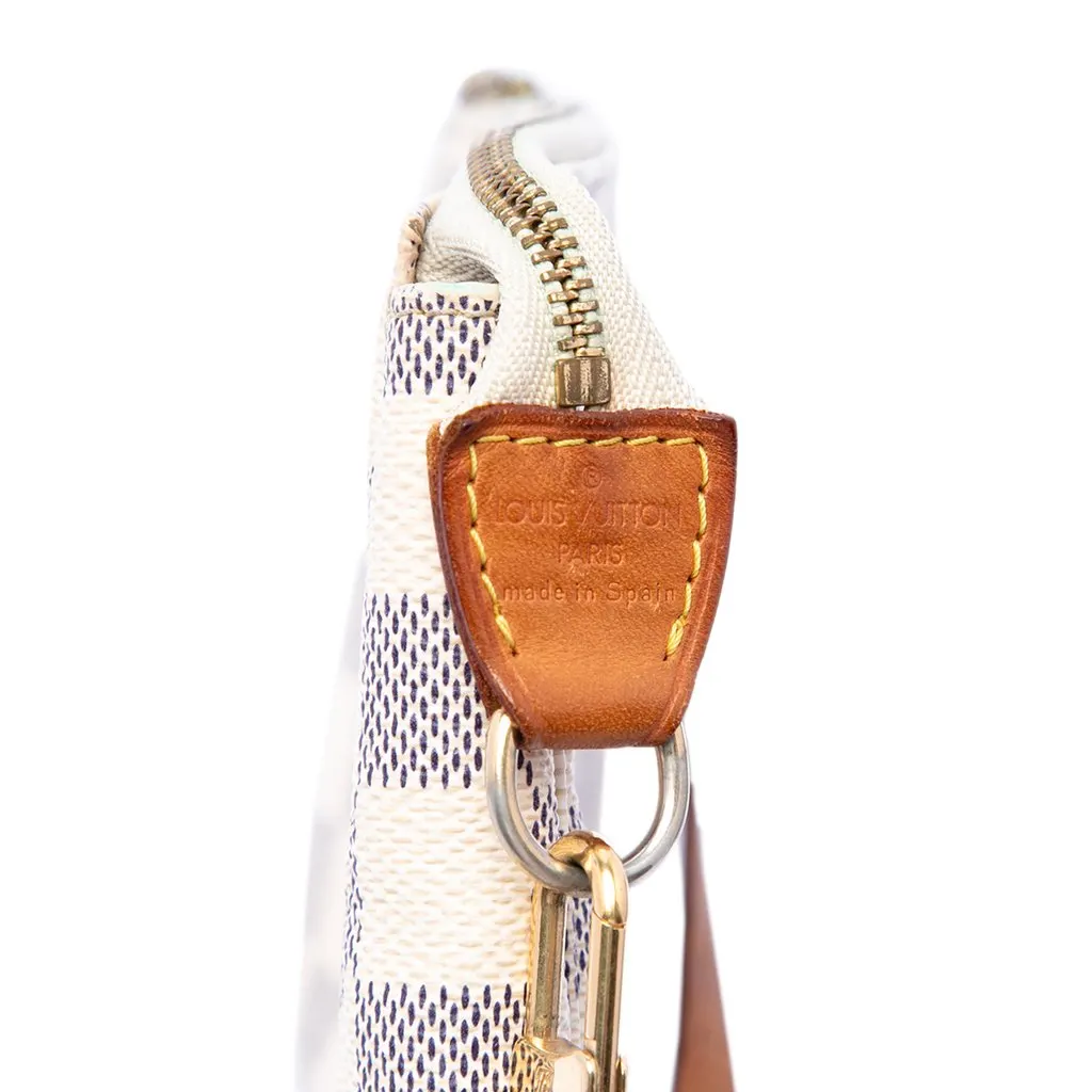 Louis Vuitton Damier Azur Pochette Accessoires White Very good - Box View