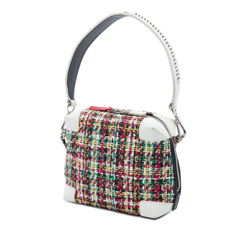 Chanel Tweed Street Allure Camera Bag Red Very good - Back View