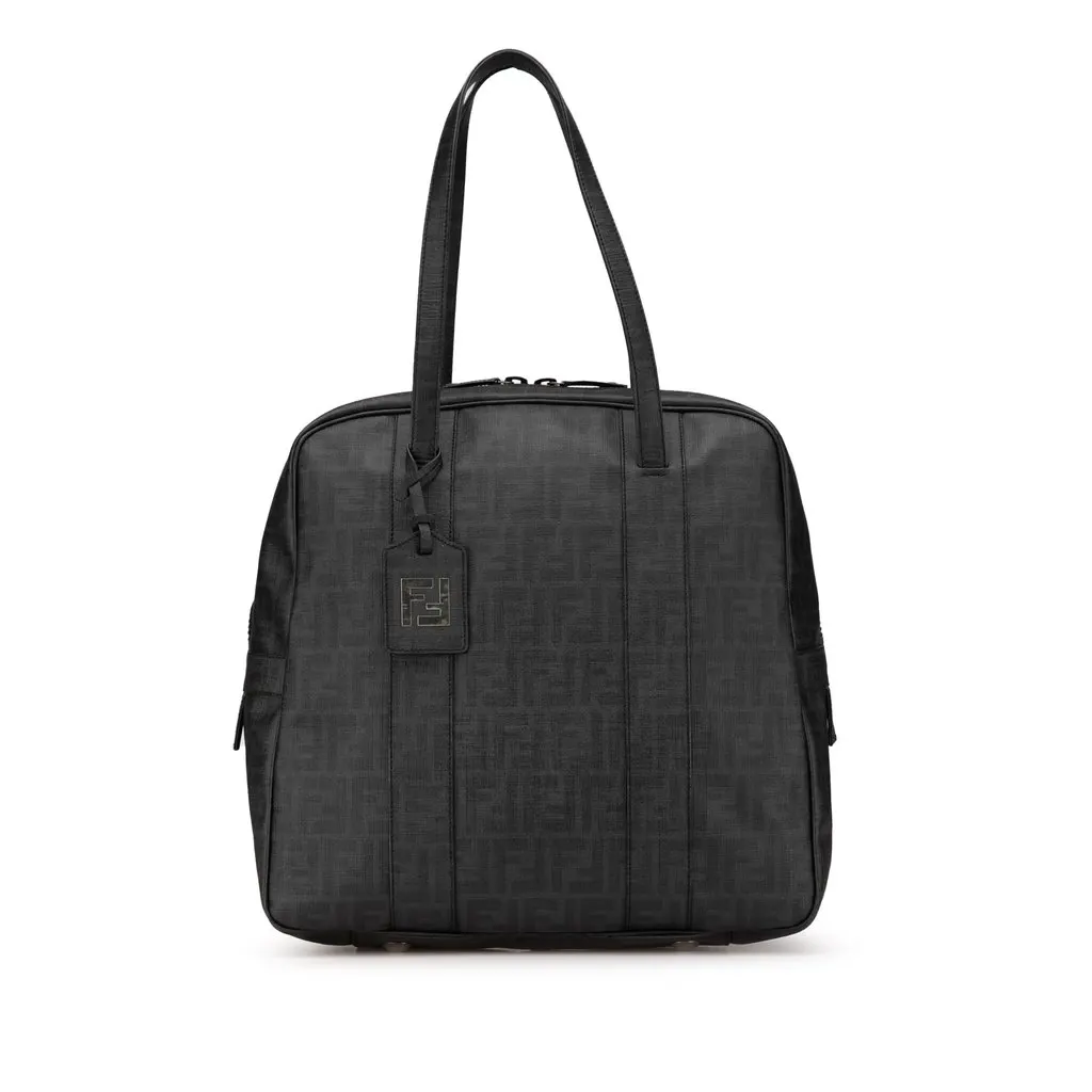 Fendi Zucca Coated Canvas Handbag Brown Very good - Front View