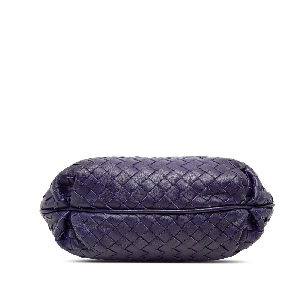Bottega Veneta Small Nappa Intrecciato Crossbody Purple Leather Very good - Inside View
