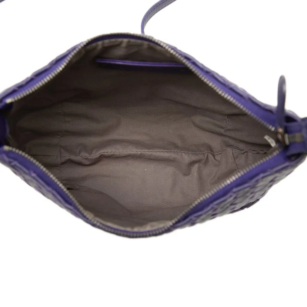Bottega Veneta Small Nappa Intrecciato Crossbody Purple Leather Very good - Model View