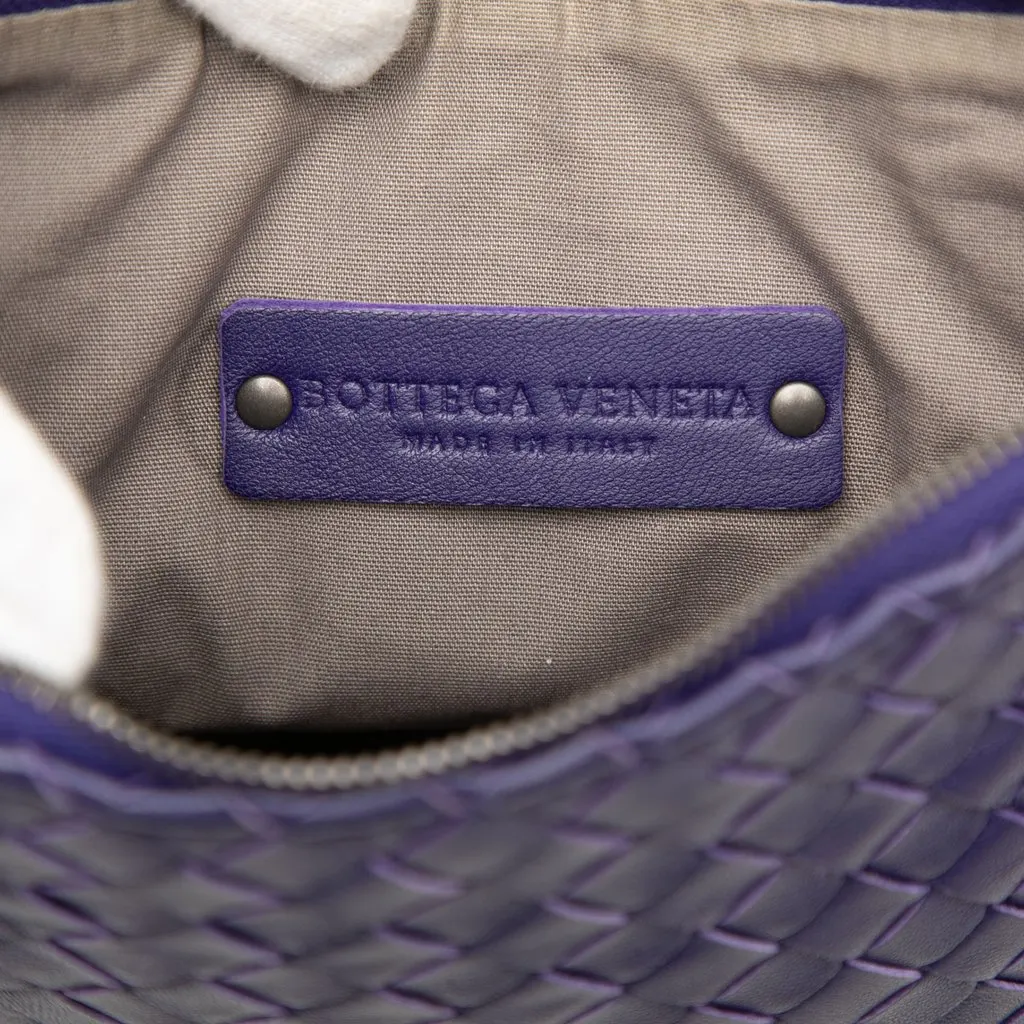 Bottega Veneta Small Nappa Intrecciato Crossbody Purple Leather Very good - Box View