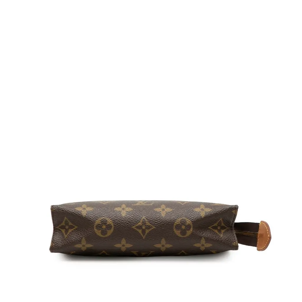Louis Vuitton Monogram Toiletry Pouch 19 Brown Canvas Good - Inside View