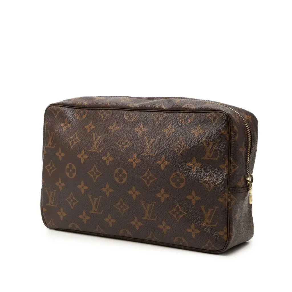 Louis Vuitton Monogram Trousse Toilette 28 Brown Good - Back View
