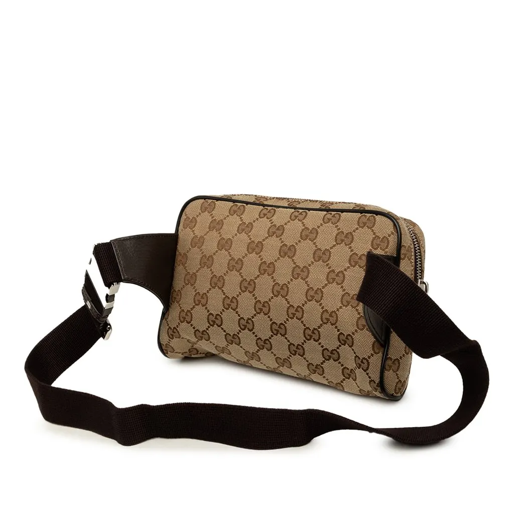 Gucci GG Canvas Belt Bag Beige Canvas Very good - Back View