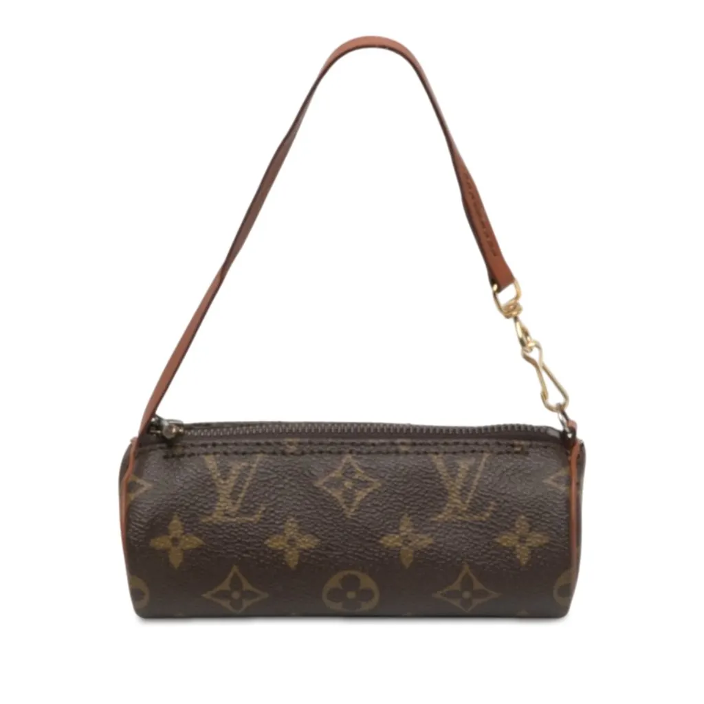 Louis Vuitton Monogram Papillon Pochette Brown Canvas Very good - Front View