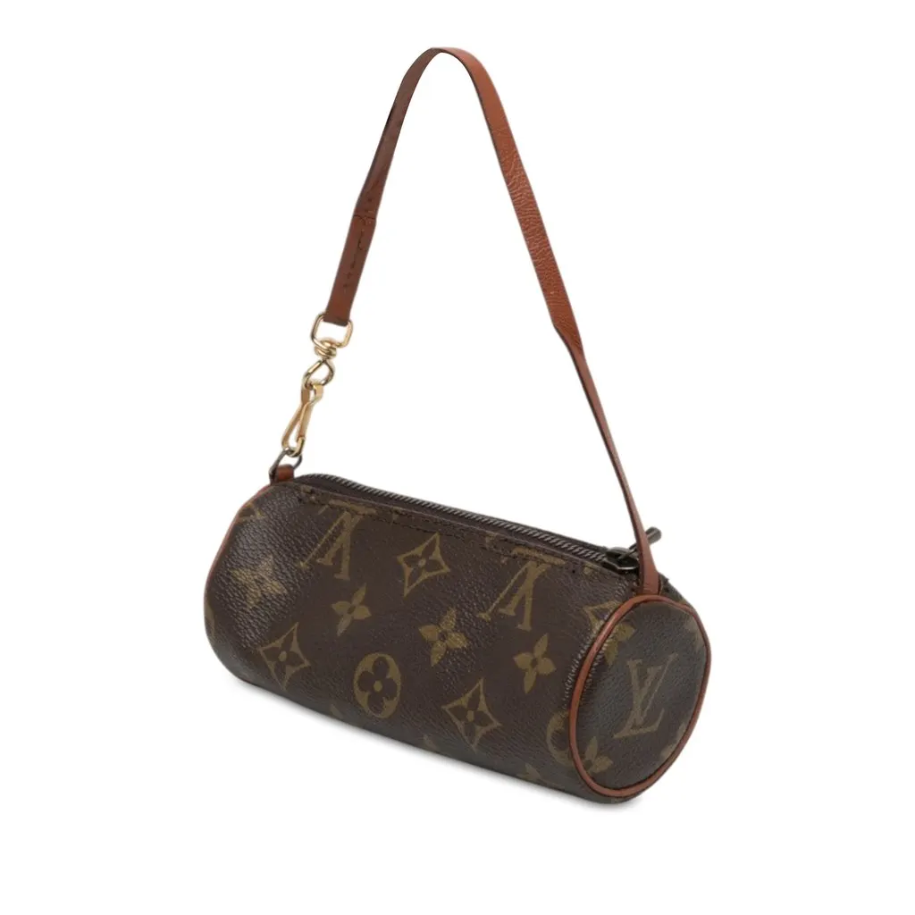 Louis Vuitton Monogram Papillon Pochette Brown Canvas Very good - Back View