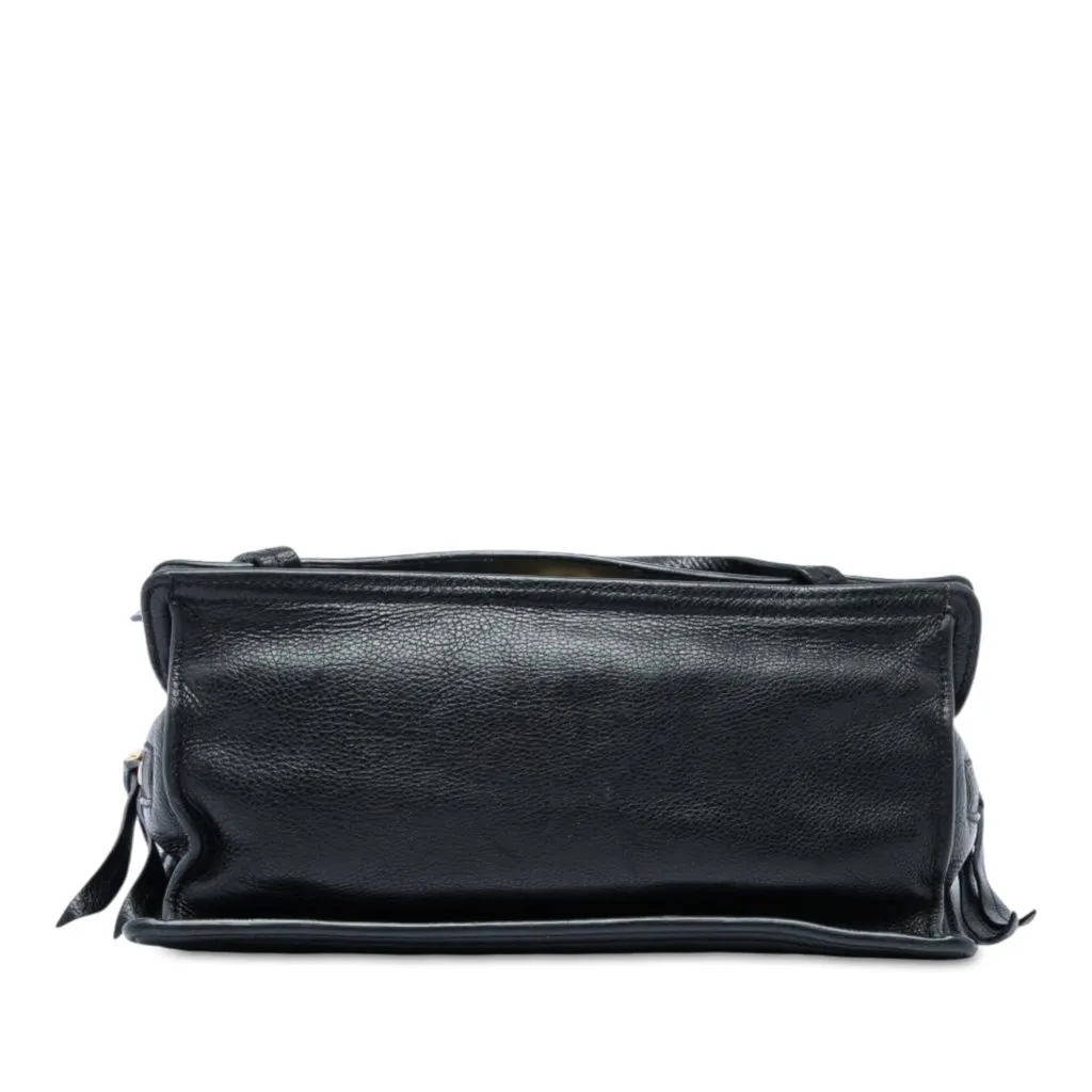 Prada Glace Calfskin Etiquette Crossbody Black Leather Good - Inside View