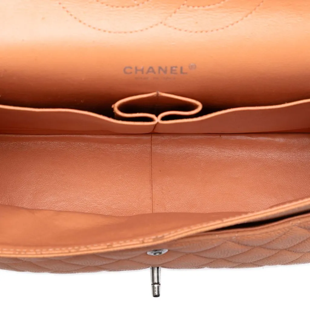 Chanel Jumbo Classic Caviar Double Flap Brown Leather Very good - Model View
