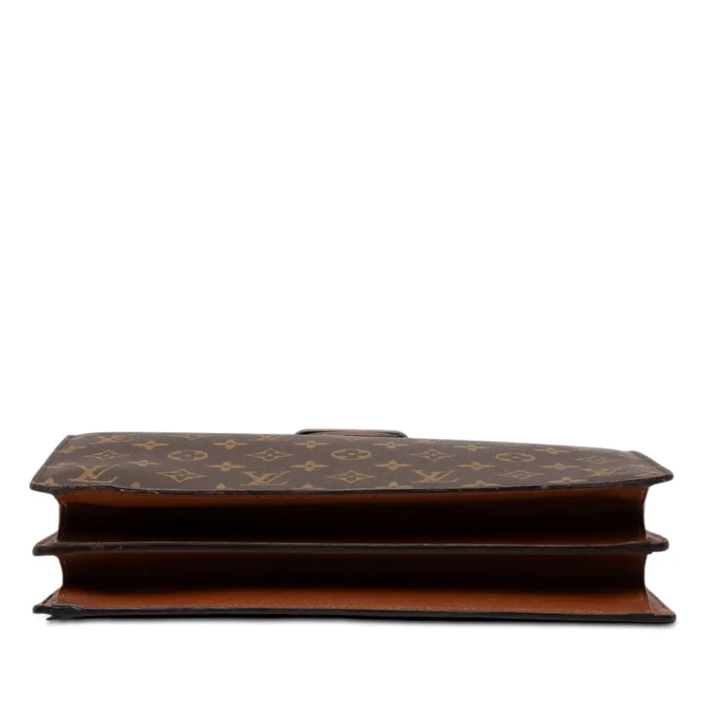 Louis Vuitton Monogram Courcelles Brown Canvas Good - Inside View