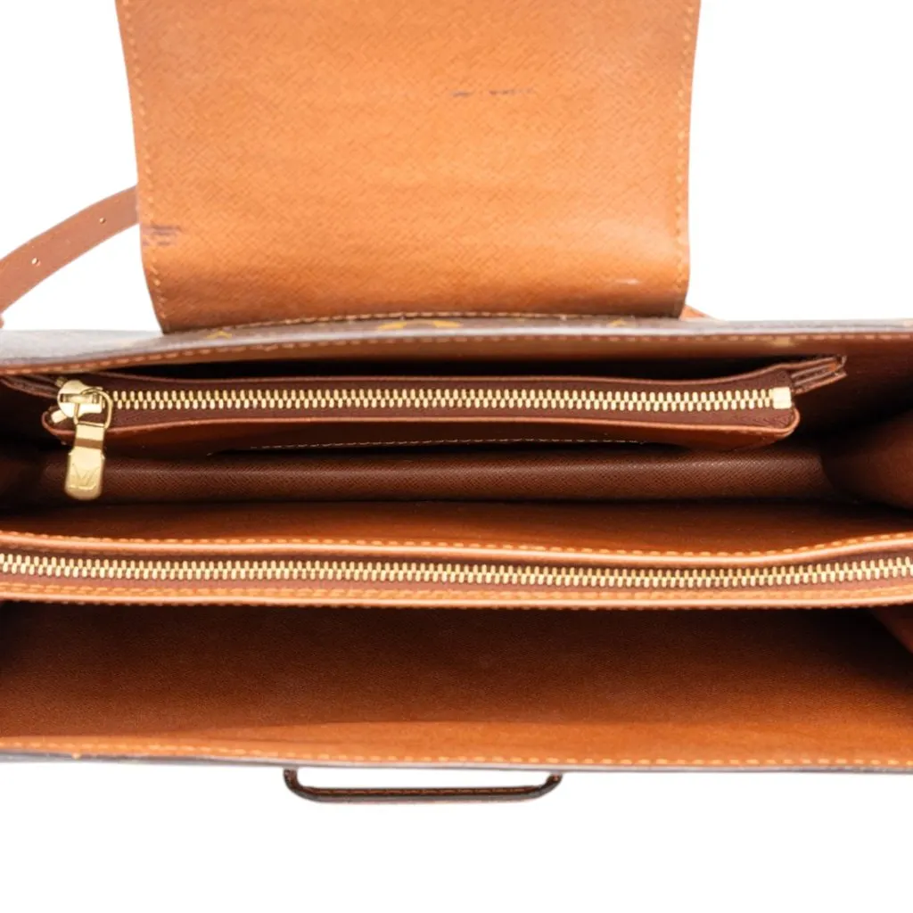 Louis Vuitton Monogram Courcelles Brown Canvas Good - Model View