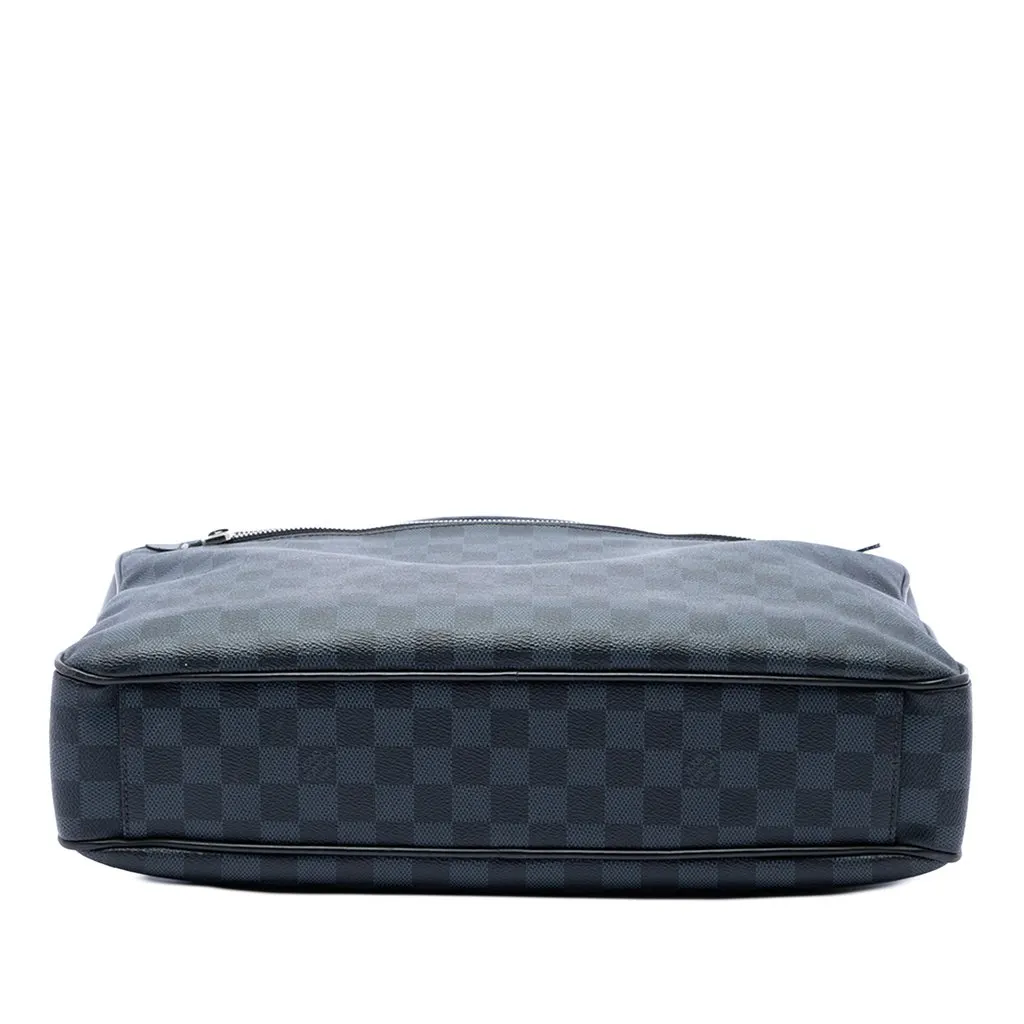 Louis Vuitton Damier Cobalt Porte Documents Business Bag Blue Canvas Good - Inside View