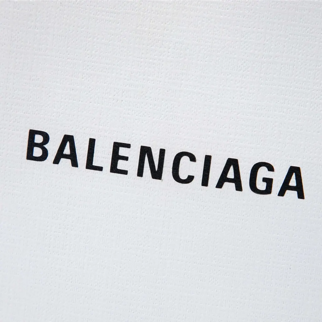 Balenciaga Mini Calfskin Logo Shopping Phone Holder White Leather Very good - Box View