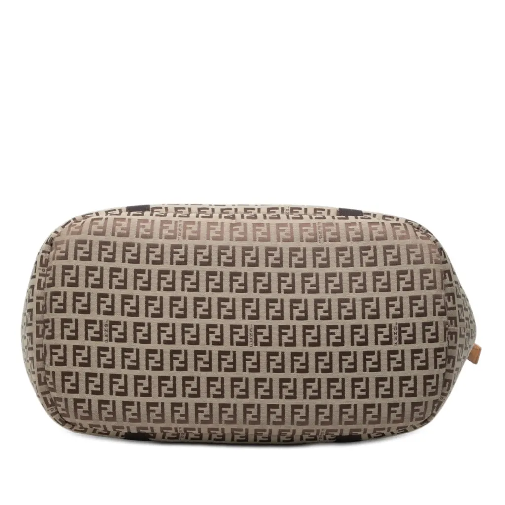 Fendi Zucchino Padded Canvas Pet Carrier Bag Beige Very good - Inside View