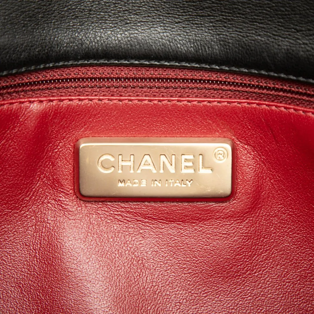 Chanel Medium Quilted Lambskin Westminster Pearl Flap Black Leather Very good - Box View