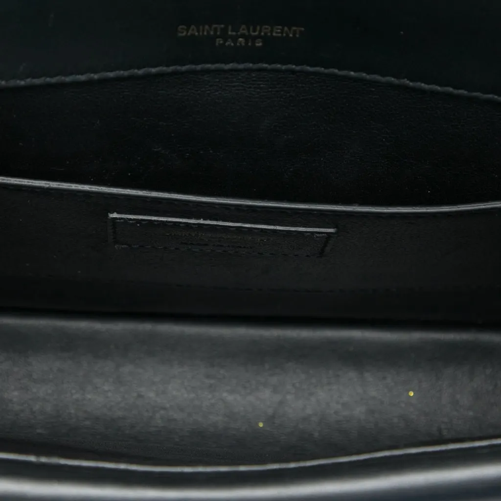 Saint Laurent Medium Leather Monogram Sulpice Crossbody Black Leather Very good - Model View