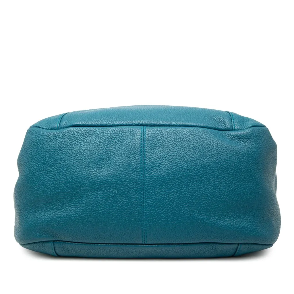 Loewe Calfskin Calle Hobo Blue Leather Very good - Inside View
