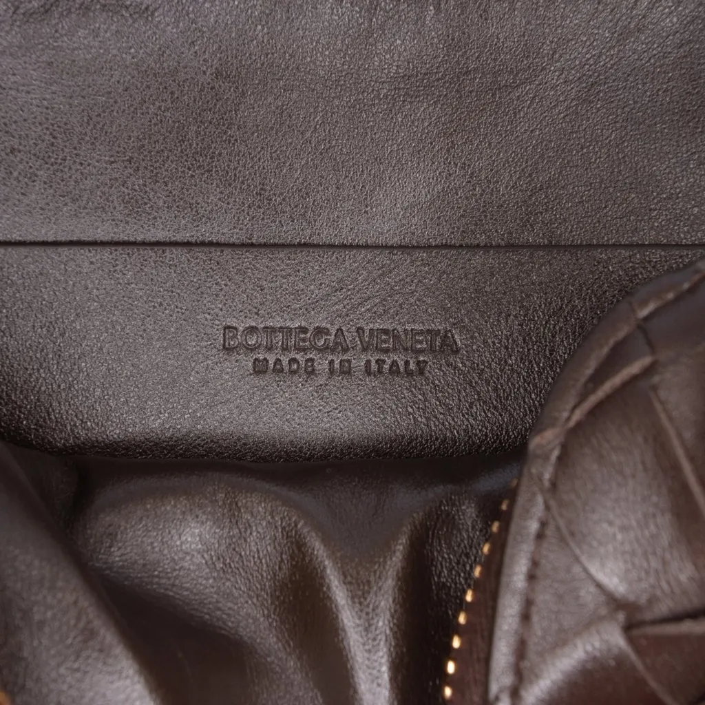 Bottega Veneta Mini Lambskin Intrecciato Loop Camera Bag Brown Leather Very good - Box View