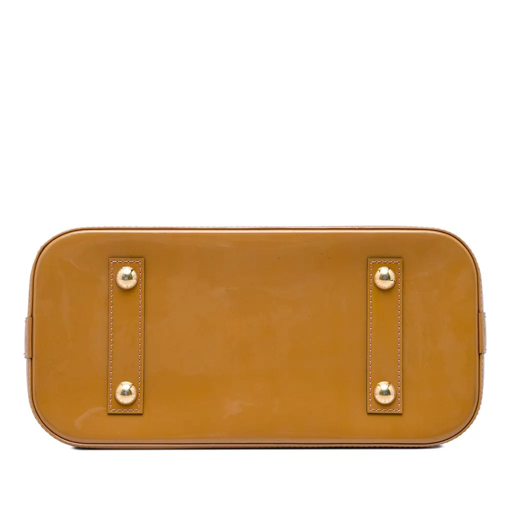 Louis Vuitton Monogram Vernis Alma PM Brown Leather Very good - Inside View