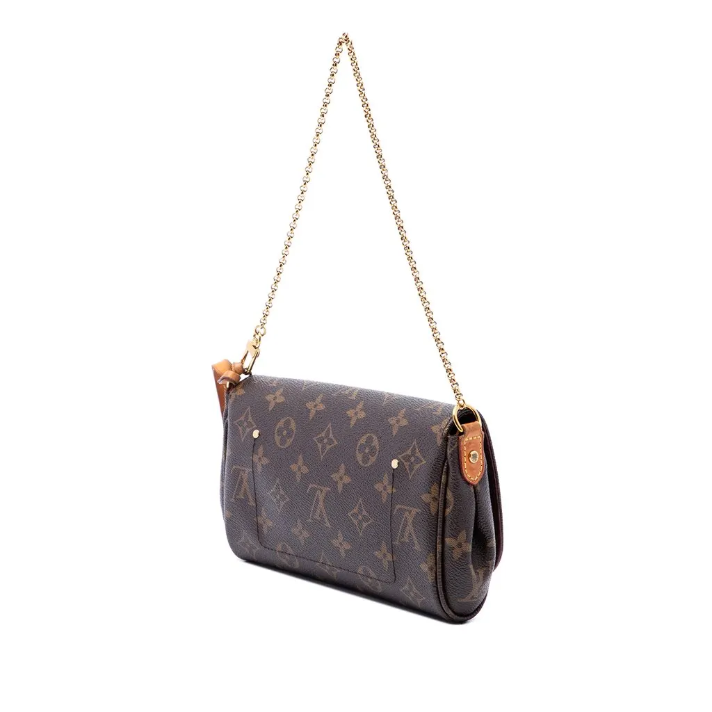 Louis Vuitton Monogram Favorite PM Brown Canvas Good - Back View