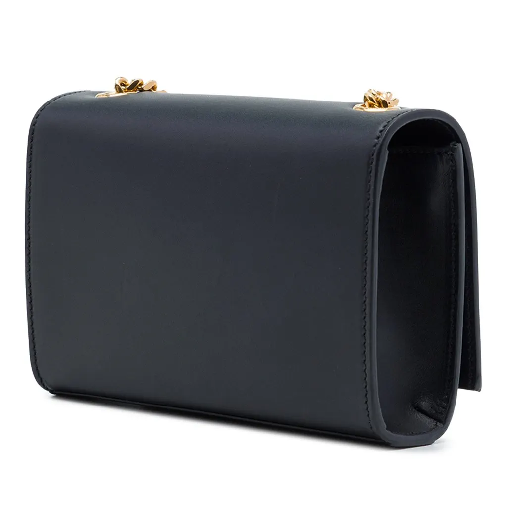 Saint Laurent Small Smooth Calfskin Monogram Kate Tassel Crossbody Black Leather Very good - Back View