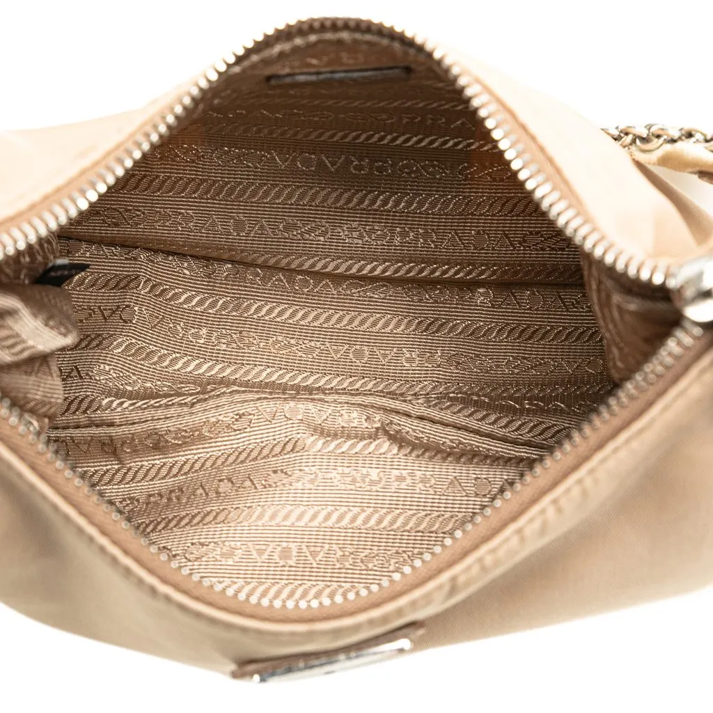 Prada Re Nylon Re Edition 2005 Satchel Beige Very good - Box View