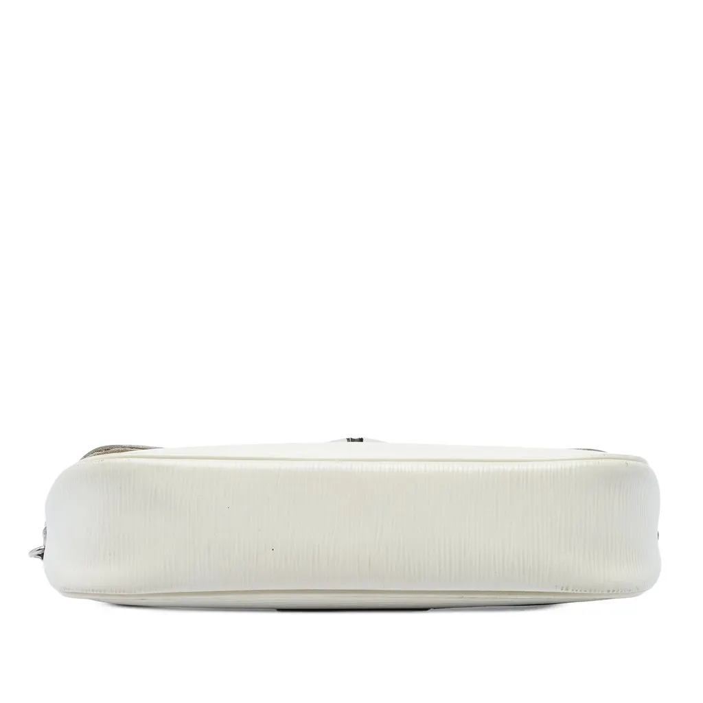 Louis Vuitton Epi Pochette Montaigne White Leather Very good - Inside View