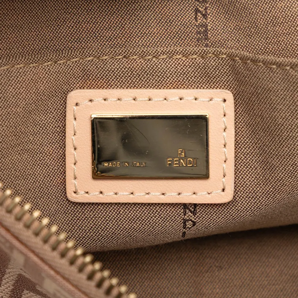 Fendi Zucchino Canvas Hobo Beige Good - Box View