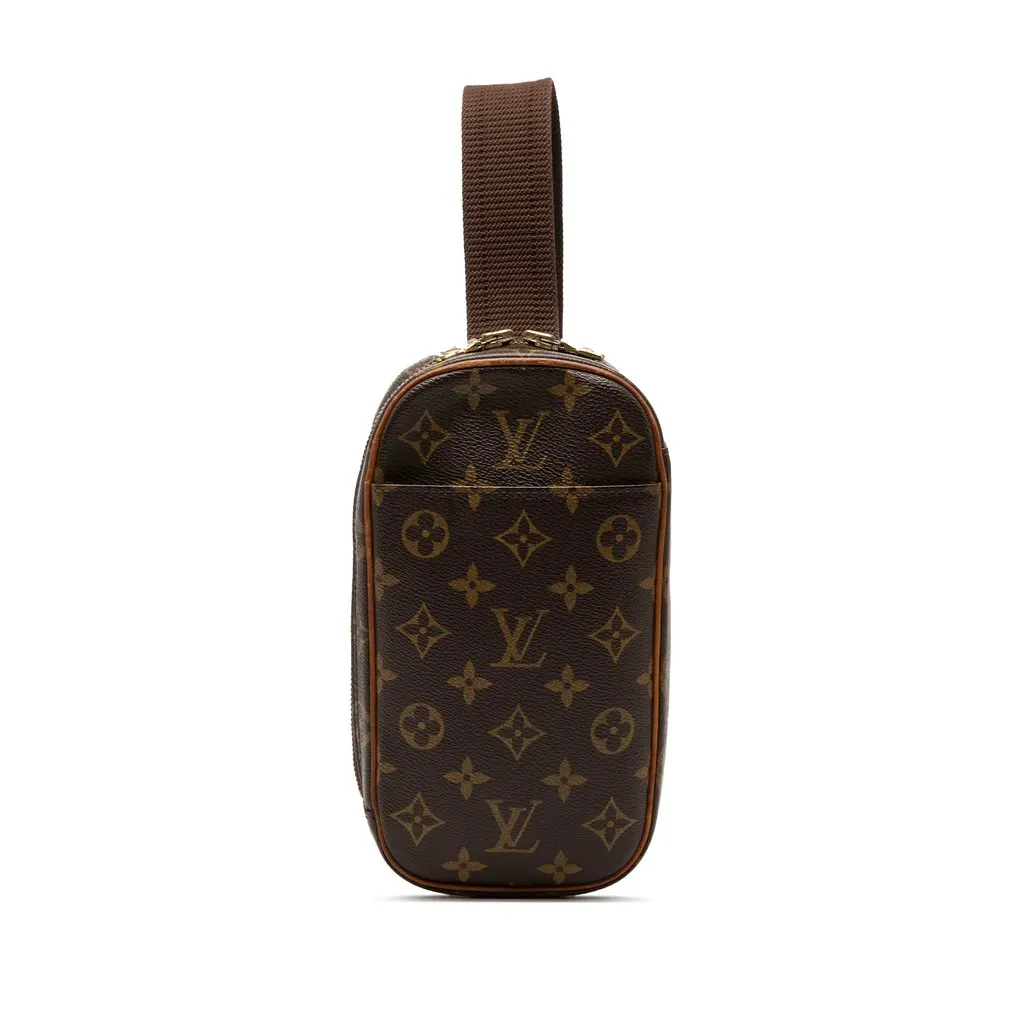 Louis Vuitton Monogram Pochette Gange Brown Very good - Front View