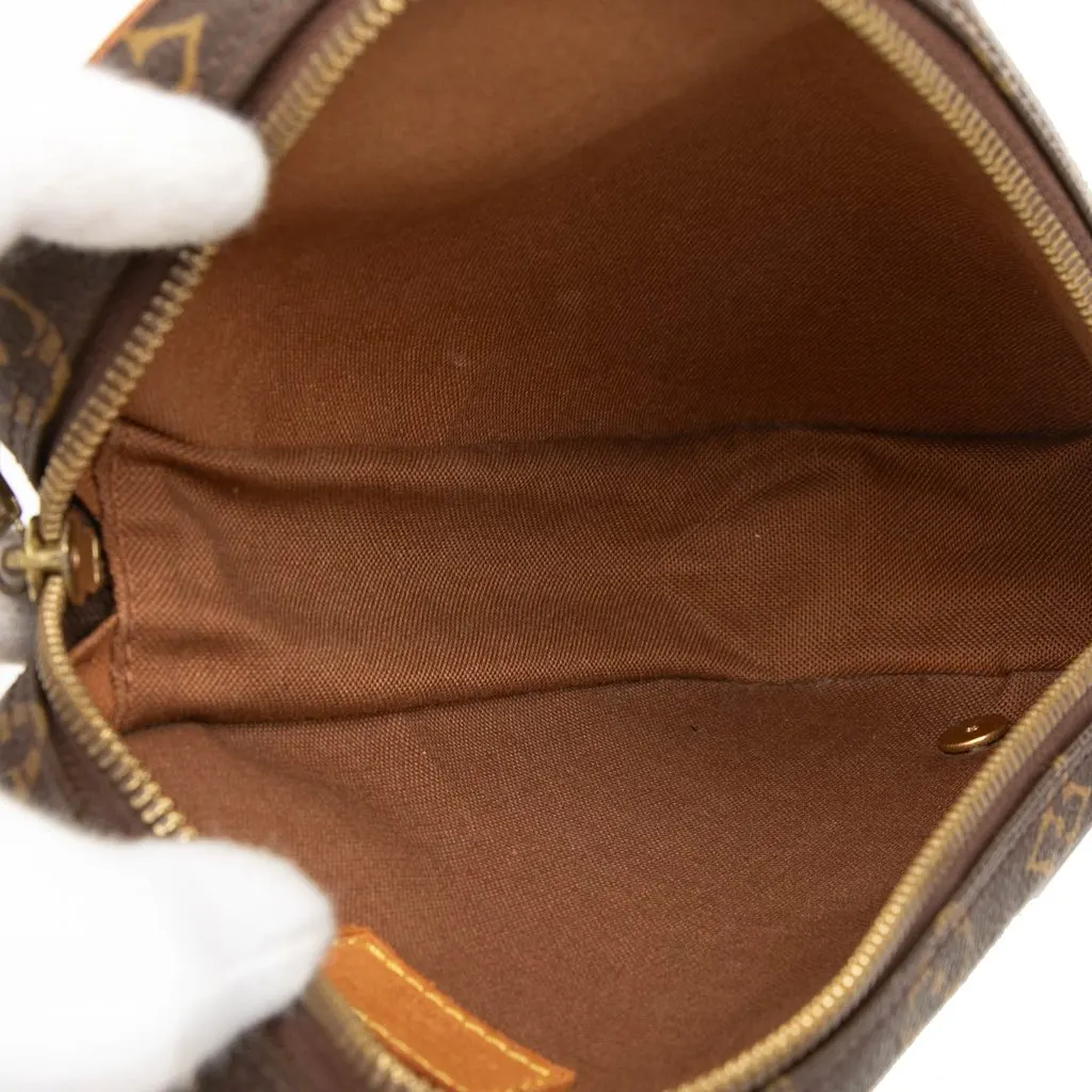 Louis Vuitton Monogram Pochette Gange Brown Very good - Model View