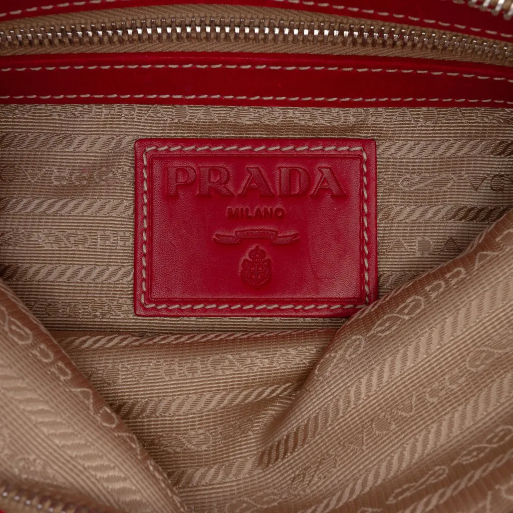 Prada Canvas Canapa Logo Crossbody Beige Very good - Box View