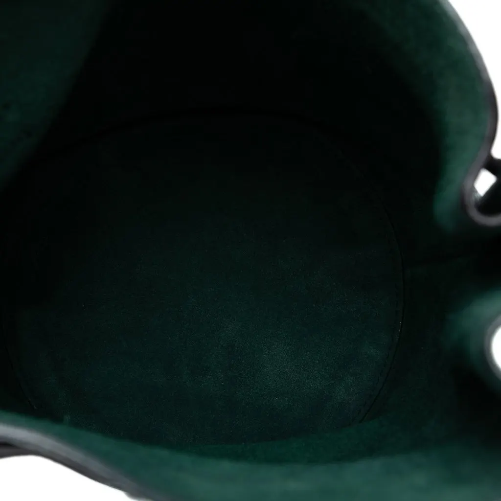Celine Nano Leather Big Bucket Bag Green Leather Very good - Model View