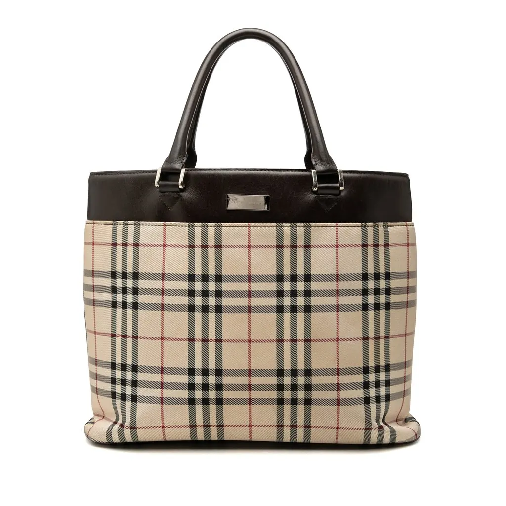 Burberry House Check Canvas Tote