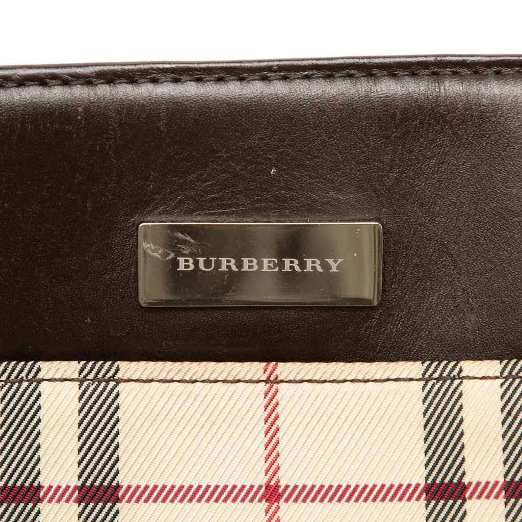 Burberry House Check Canvas Tote Beige Very good - Box View