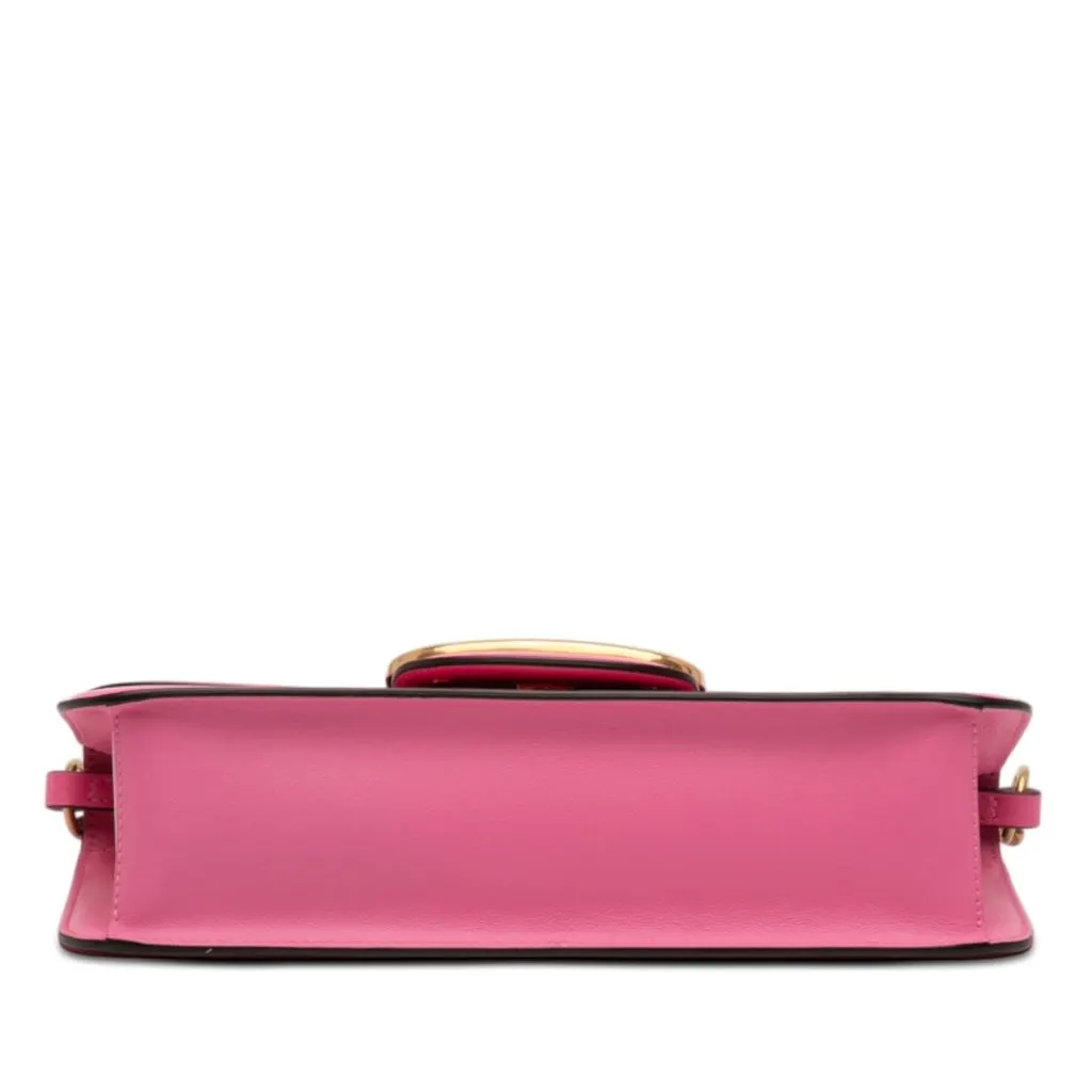 Valentino Medium Calfskin VLogo Loco Satchel Pink Leather Very good - Inside View