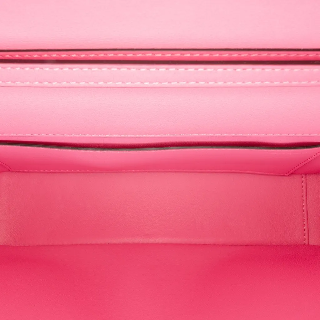 Valentino Medium Calfskin VLogo Loco Satchel Pink Leather Very good - Model View